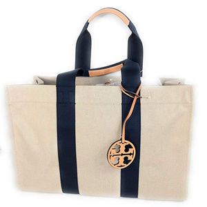 Tory Burch Miller Large Canvas Tote in Navy - NWT